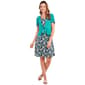 Petite Perceptions Short Sleeve Tie Jacket with Print Dress - image 1
