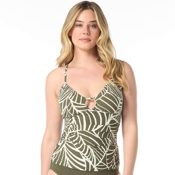 Womens Coco Reef Graphic Palm Dynamic Tankini Swim Top - image 