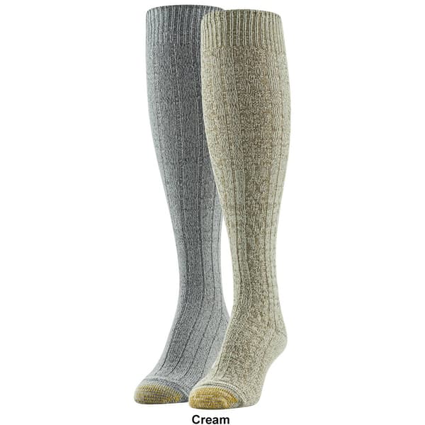 Womens Gold Toe&#174; 2pk. Soft Cable Knee High Socks