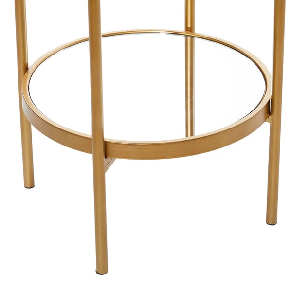 9th & Pike&#174; Arched Antique Gold Metal Framed Shelf