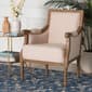 Baxton Studio Chavanon Linen Traditional French Accent Chair - image 1