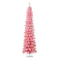 Puleo International 6ft. Pre-Lit Flocked Alpine Christmas Tree - image 1