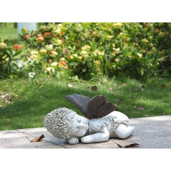 Hi-Line Gift Baby Fairy Sleeping Garden Statue