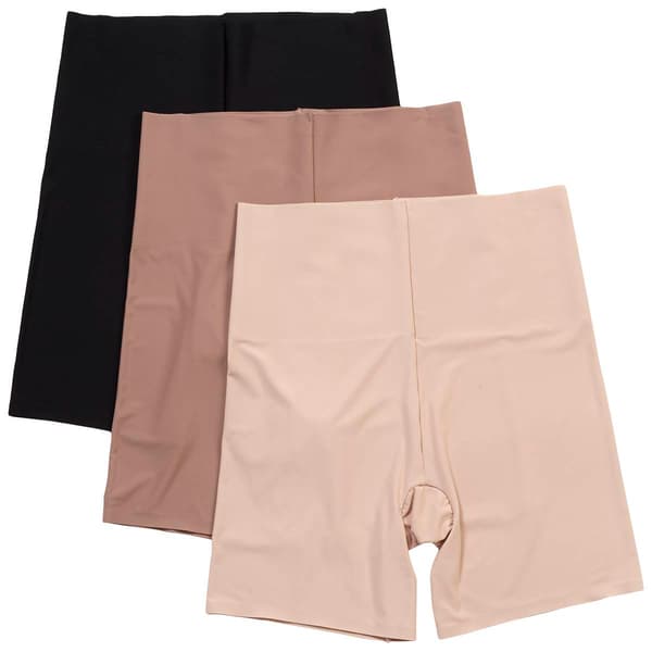 Womens Skinnygirl 3pk. Shaping Control Shorts with Bonded Edge - image 
