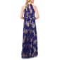 Womens MSK Sleeveless Halter Neck Pleated Foil Maxi Dress - image 2