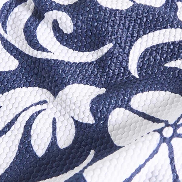 Womens Beach House Tropical Pique Tankini Swim Top