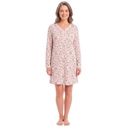 Womens Sophia Long Sleeve Floral Nightshirt