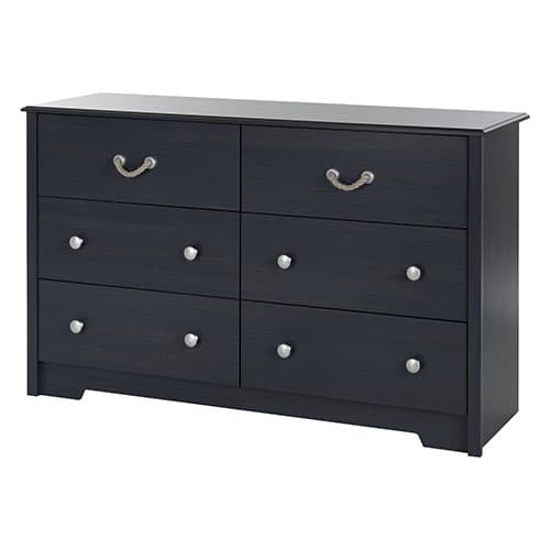 South Shore 6 Drawer Double Dresser-Blueberry