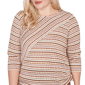 Womens Alfred Dunner Spice Market Splice Stripe Ruched Blouse - image 5