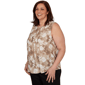 Plus Size Emaline Verde Grove II Sleeveless Keyhole Neck Blouse - image 2