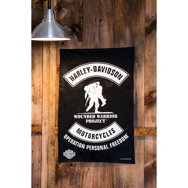 Evergreen Harley-Davidson&#174; Wounded Warrior Garden Flag