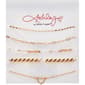 Ashley Gold-Tone Crystal Accent/Pearl Chain Bracelet Set - image 1
