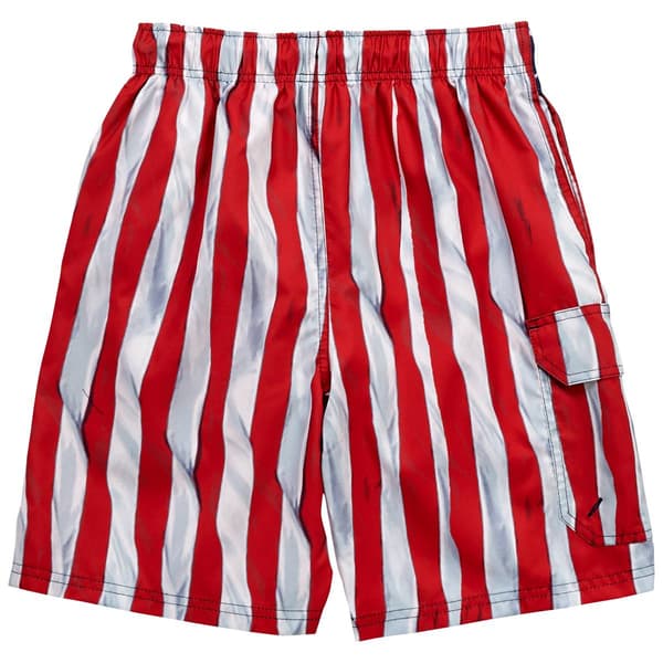 Young Mens SURFZONE&#174; Photo Real Flag Swim Trunks