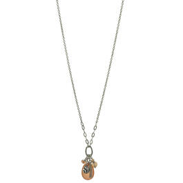 Ruby Rd. Long Chain Necklace with Bead Pendant & Tassel Accents