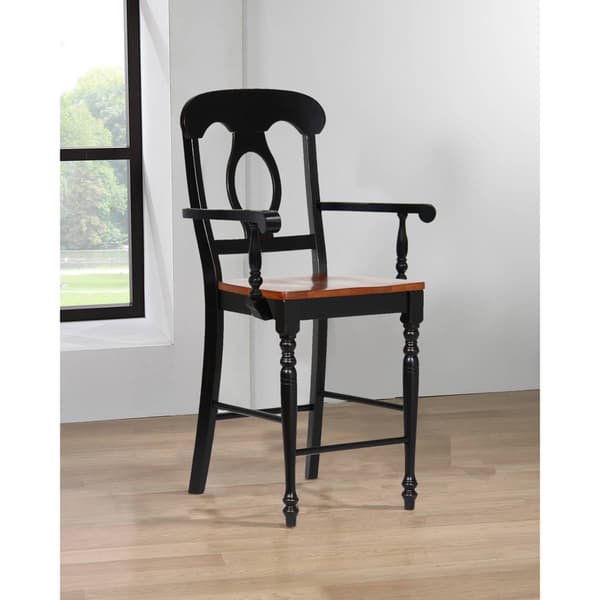 Besthom Black Cherry Bravo Selections Bar Stools - Set of 2