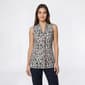 Plus Size Kasper Sleeveless Colorful Brushstroke Blouse - image 1