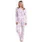Womens Karen Neuburger Henley Chatty Cat Long Leg Pajama Set - image 1