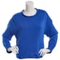 Juniors No Comment Cotton Acrylic Roll Hem Pull Over Sweater - image 1