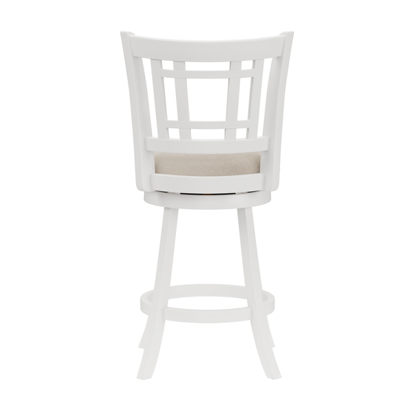 HH2 Home Fairfox Counter Height Swivel Stool with Lattice Back