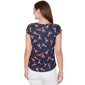 Petite Emaline Sapphire Serenade II Cap Sleeve Lobster Tee - image 2
