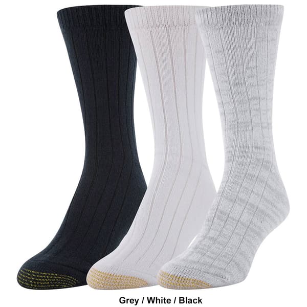 Womens Gold Toe®  3pk. Ultra Soft Cozy Crew Socks