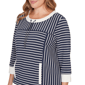Plus Size Ruby Rd. Jetsetter Stripe Drawstring Sweater - image 5