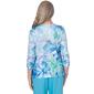 Womens Alfred Dunner Summer Breeze Watercolor Floral Blouse - image 3