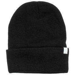 Mens Polar Extreme Basic Solid Cuffed Winter Hat - Black
