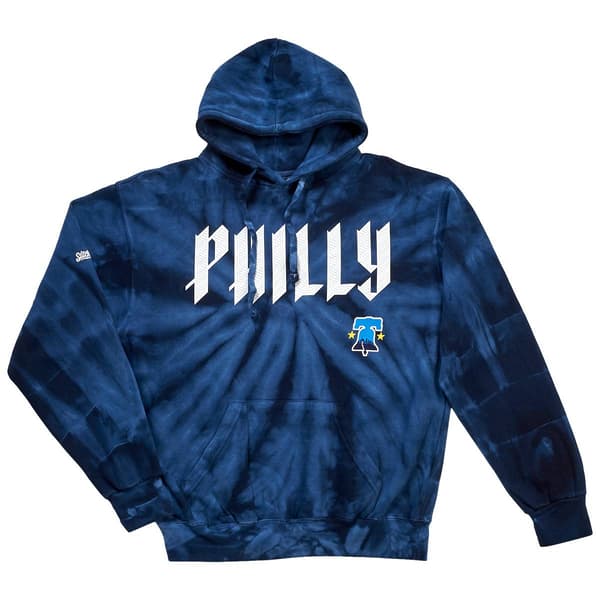 Mens Stitches Phillies City Connect Tie Dye Hoodie