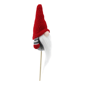 Northlight Grey & Red Santa Gnome with Hat Christmas Pick - image 3
