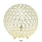 Lalia Home Elipse Medium 10in. Metal/Crystal Round Orb Table Lamp - image 12
