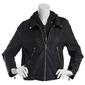 Juniors Snobbish 2Fer Faux Leather Jacket w/Fur Trimmed Hood - image 1