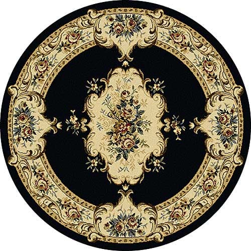 Tayse Laguna Angeline Charcoal Round Area Rug - 5'3 - image 