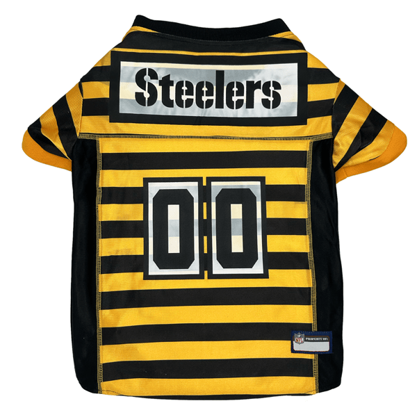 NFL Pittsburgh Steelers Bumble Bee Throwback Pet Jersey - image 