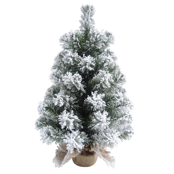Small Snow Colorado Tree with Burlap Stand - image 