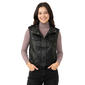Juniors Love Tree Crinkle Pleather Moto Vest - image 1
