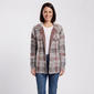 Womens By Design Long Sleeve Two Pocket Houndstooth Coatigan - image 1