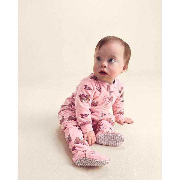 Baby Girl (12-24M) Carter''s® Bears & Bows Footed Pajamas