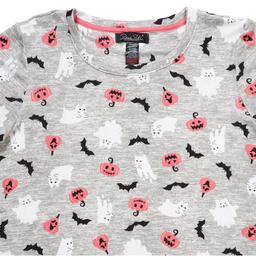 Womens René Rofé® Ghost Cats Bats & Pumpkins Pajama Set
