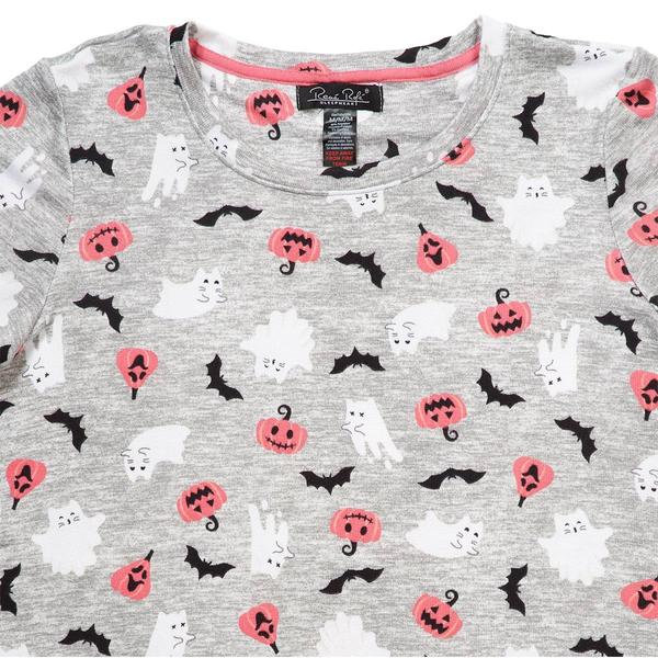 Plus Size René Rofé® Ghost Cats Bats & Pumpkins Pajama Set