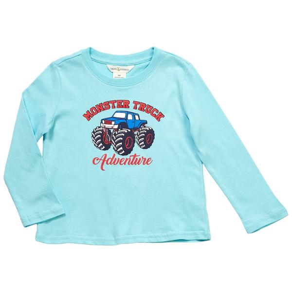 Toddler Boy Tales & Stories Long Sleeve Monster Truck Graphic Tee - image 