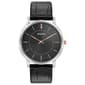 Mens Bulova Classic Ultra-Slim Black Leather Strap Watch - 98A167 - image 1