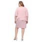 Plus Size SLNY Elbow Sleeve Solid Tiered Shift Dress - image 2