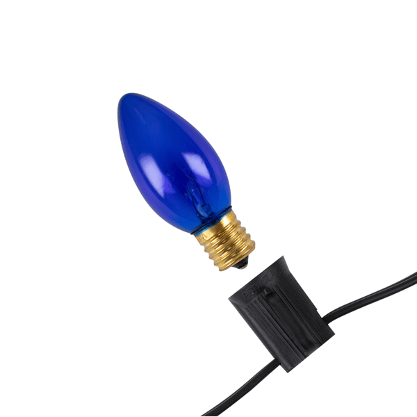 Northlight 25pc. Incandescent C9 Blue Christmas Replacement Bulbs