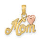 Gold Classics&#40;tm&#41; 14kt. Two-Tone MOM with Heart Pendant - image 1