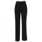 Womens Zac & Rachel Solid Flat Front Pants - image 1