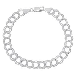 Sterling Silver Charm Link Chain Bracelet