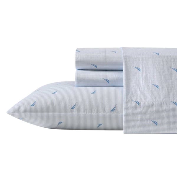 Nautica Washed Percale Cotton Sheet Set