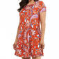 Plus Size Harlow & Rose Short Sleeve Paisley Swing Shift Dress - image 3