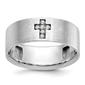 Mens Gentlemens Classics(tm) 14kt. White Gold Cross Diamond Ring - image 1